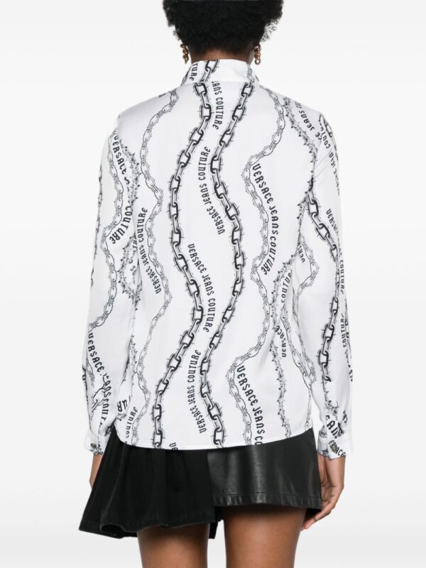 Versace Jeans Couture  chain-link print shirt - Image 4