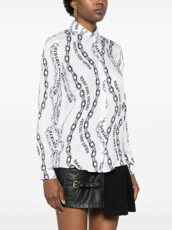 Versace Jeans Couture  chain-link print shirt - Image 3