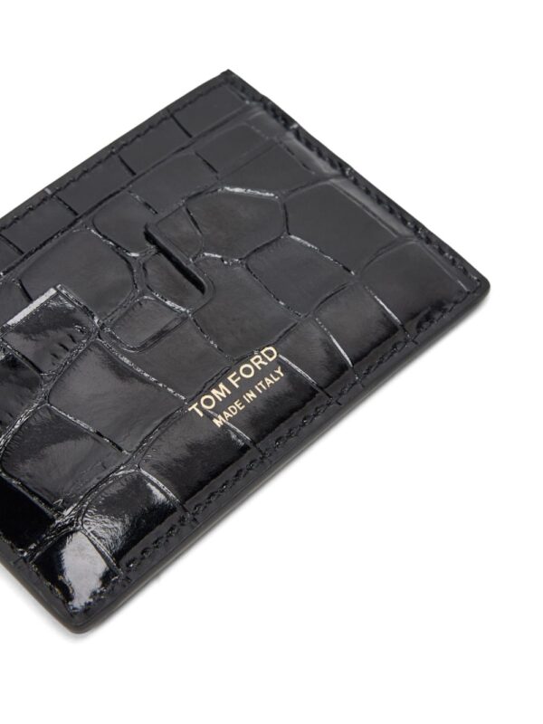 TOM FORD crocodile-effect leather cardholder - Image 4