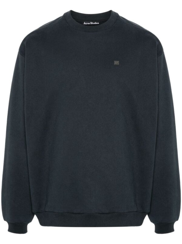 Acne Studios Face-patch cotton sweatshirt