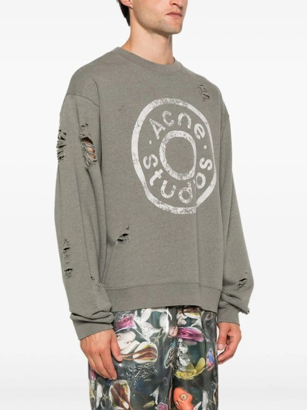 Acne Studios  logo-print sweatshirt - Image 4
