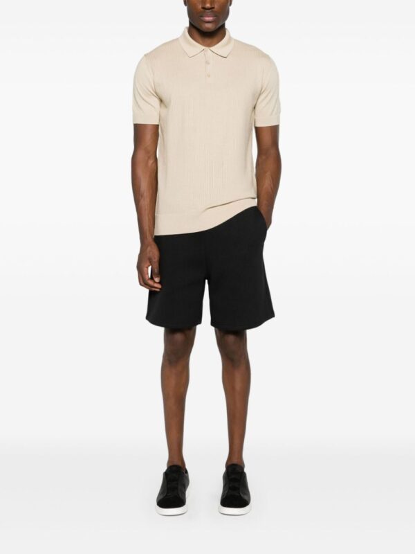 Karl Lagerfeld braided-knit cotton polo shirt - Image 2