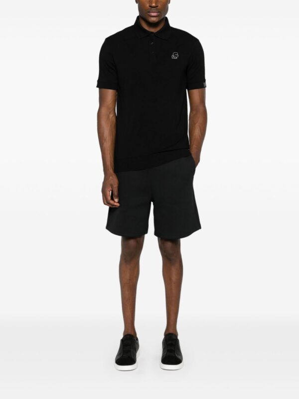 Karl Lagerfeld logo-print reflective detailing polo shirt - Image 2