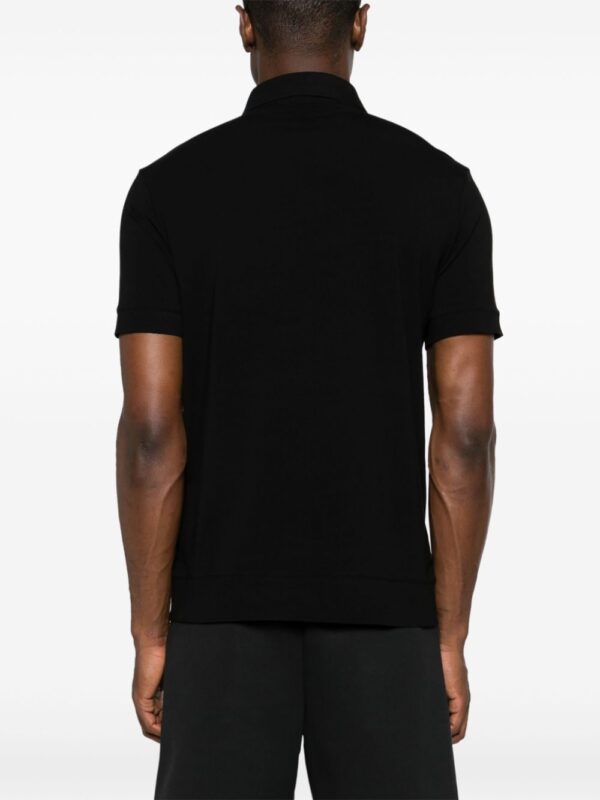Karl Lagerfeld logo-print reflective detailing polo shirt - Image 4