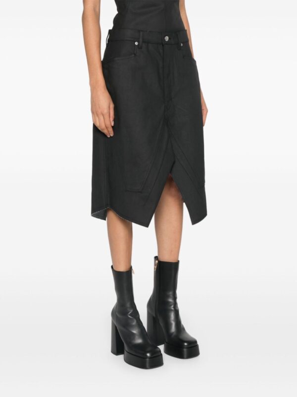 Rick Owens  slivered midi skirt - Image 3