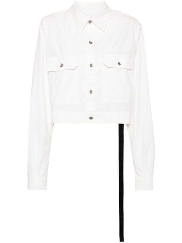 Rick Owens DRKSHDW  detachable-sleeves poplin jacket