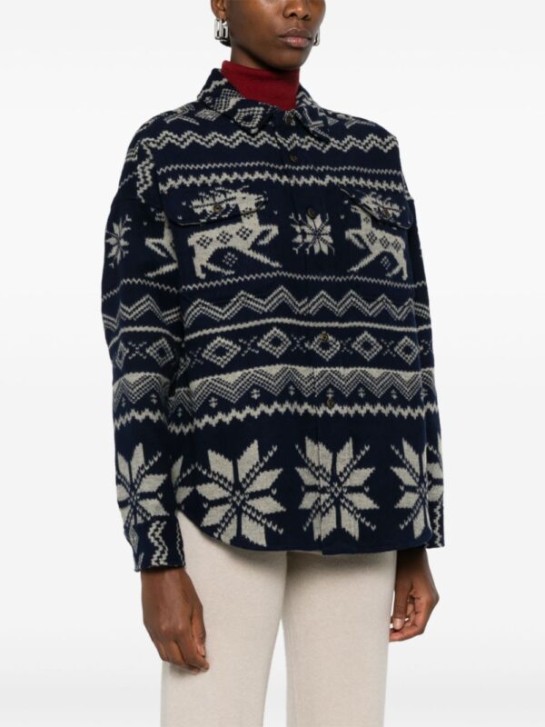 Polo Ralph Lauren  pattern-jacquard overshirt - Image 3