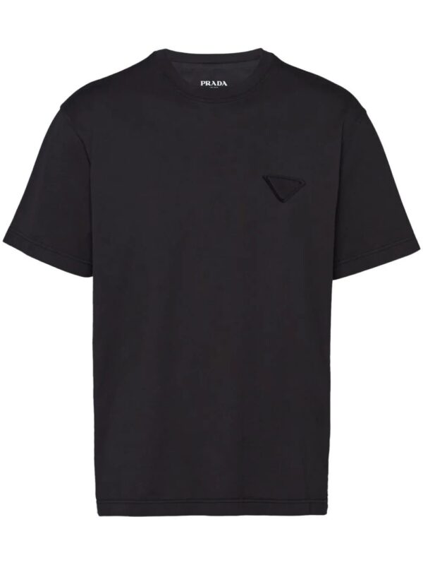 Prada  logo-patch cotton T-shirt