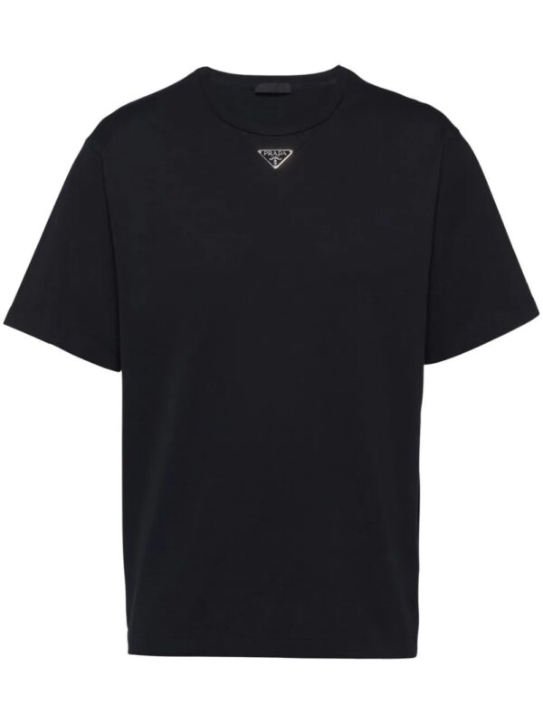 Prada  triangle-logo cotton T-shirt