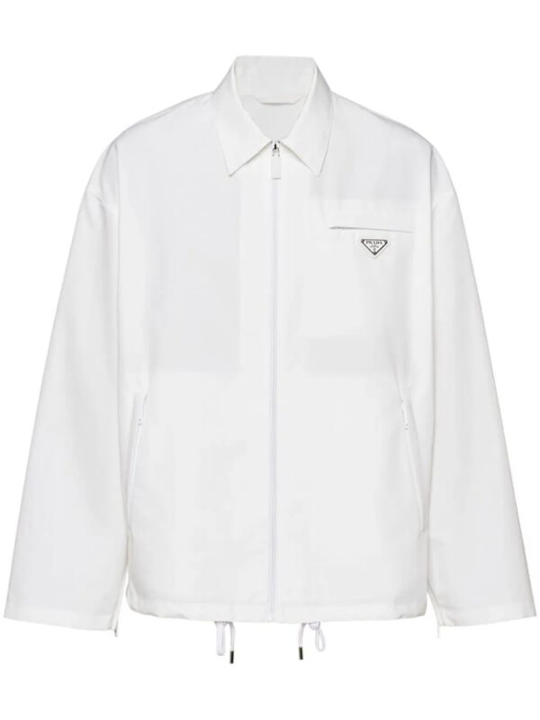 Prada  triangle-logo cotton jacket
