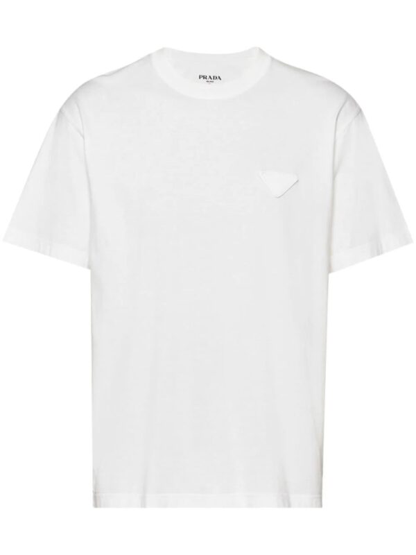 Prada  triangle-logo cotton T-shirt
