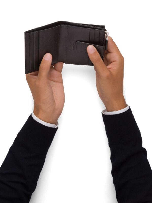 Prada saffiano-leather bi-fold cardholder - Image 4