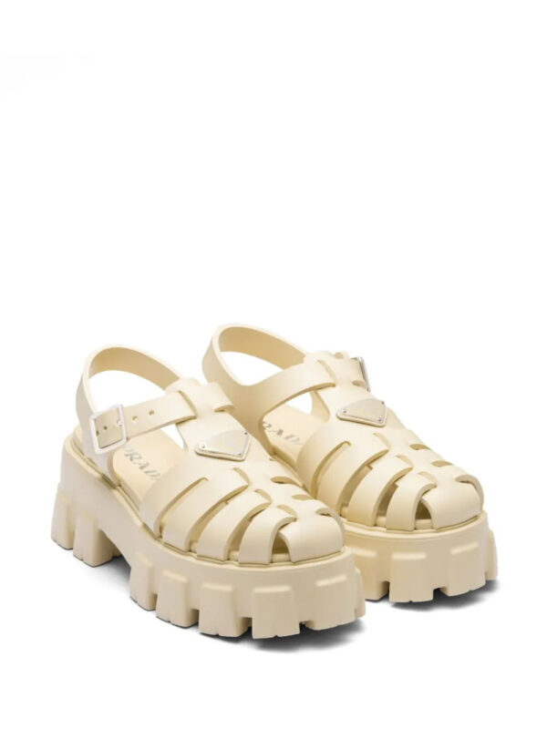 Prada  Monolith 55mm triangle-logo sandals - Image 2