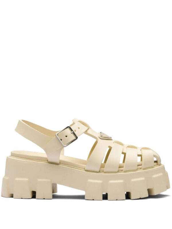 Prada  Monolith 55mm triangle-logo sandals