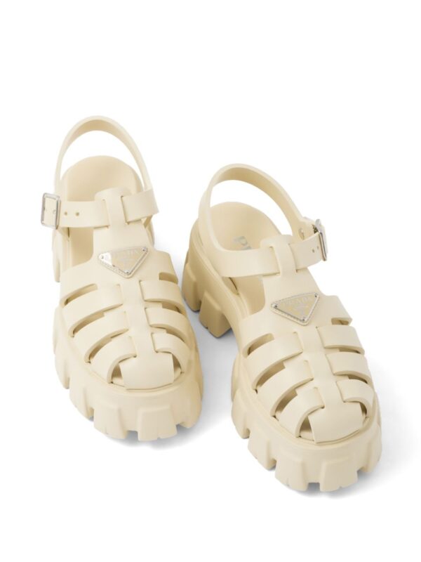 Prada  Monolith 55mm triangle-logo sandals - Image 4