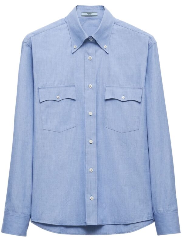 Prada long-sleeve cotton shirt
