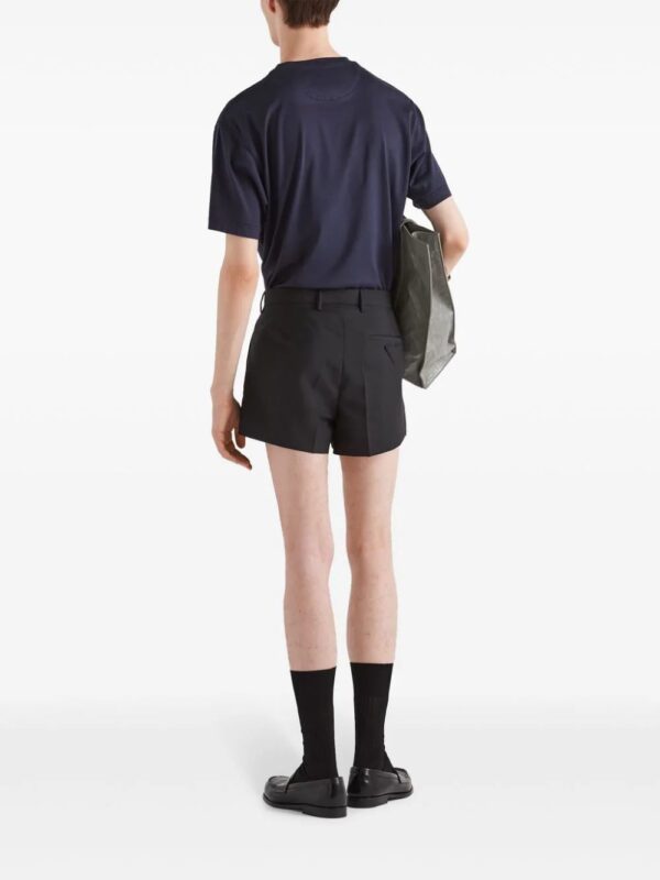 Prada  logo-patch cotton T-shirt - Image 3