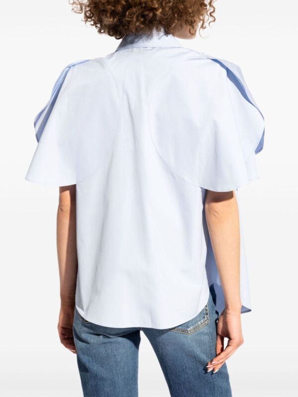 Stella McCartney flutter-sleeve cotton shirt - Image 4