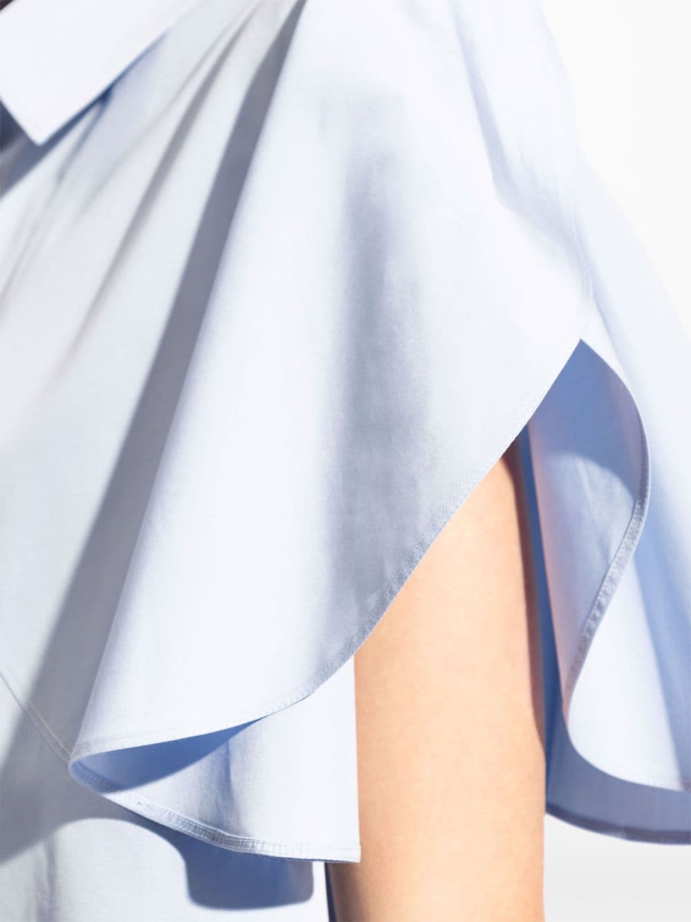 Stella McCartney flutter-sleeve cotton shirt - Image 5