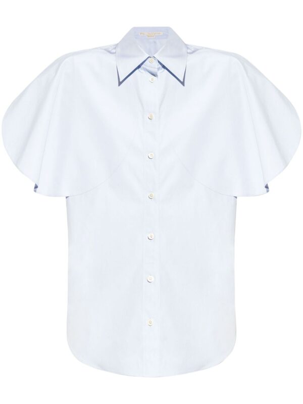 Stella McCartney flutter-sleeve cotton shirt