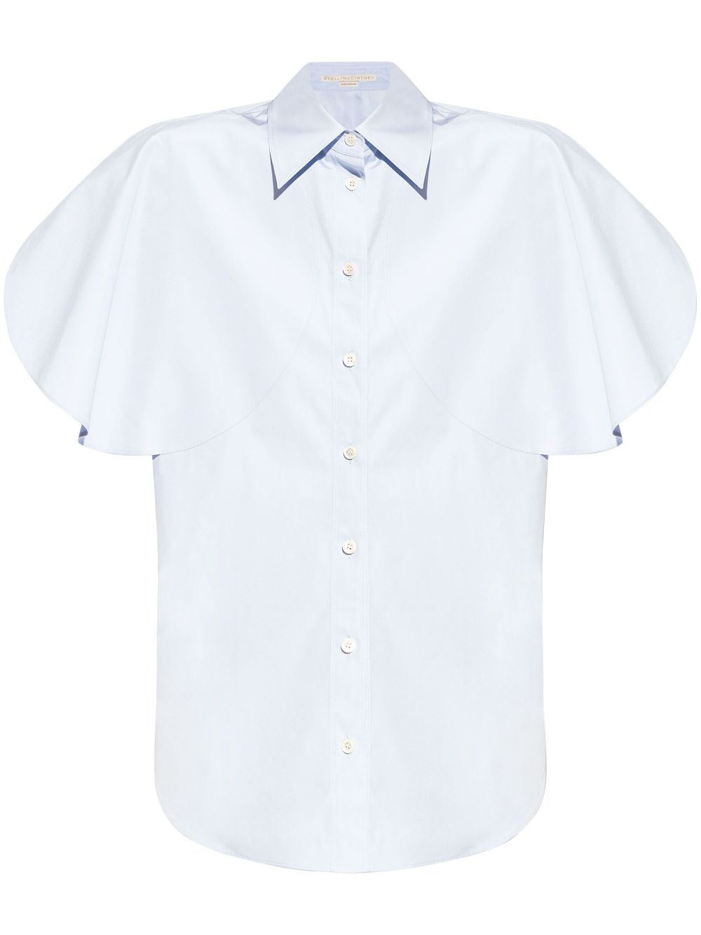 Stella McCartney flutter-sleeve cotton shirt