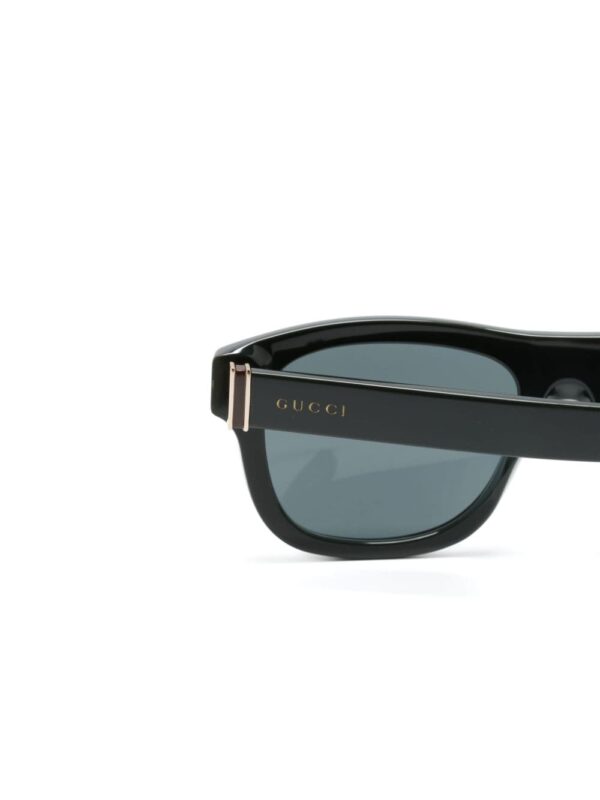 Gucci Eyewear logo-debossed wayfarer-frame sunglasses - Image 3
