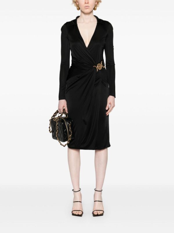 Versace Medusa-plaque jersey midi dress - Image 2