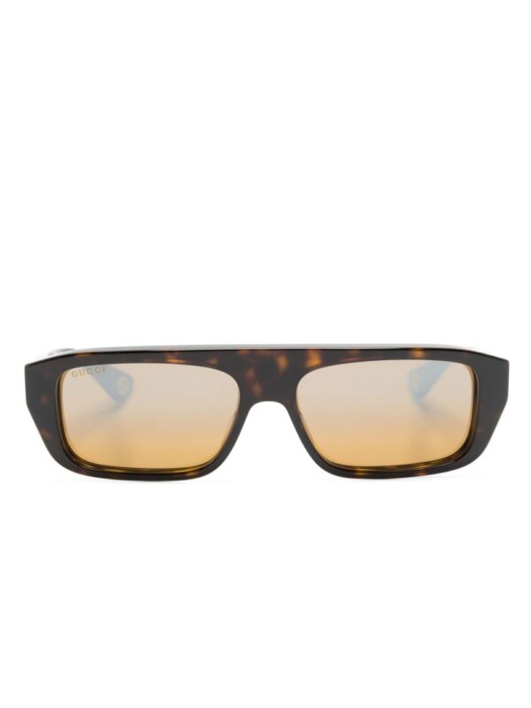 Gucci Eyewear tortoiseshell rectangle-frame sunglasses