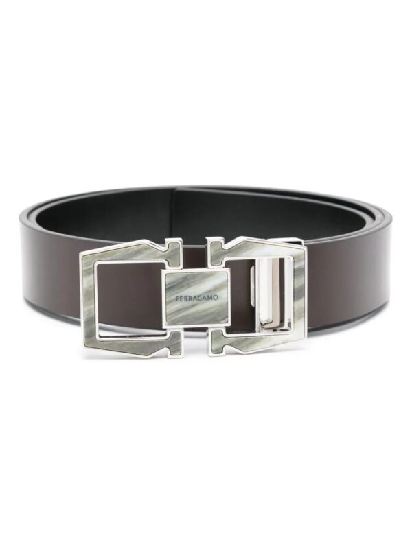 Ferragamo  Gancini reversible belt
