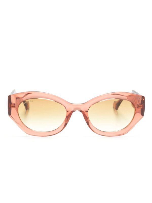Gucci Eyewear Interlocking G-logo oval-frame sunglasses