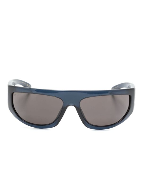 Gucci Eyewear logo-plaque shield-frame sunglasses
