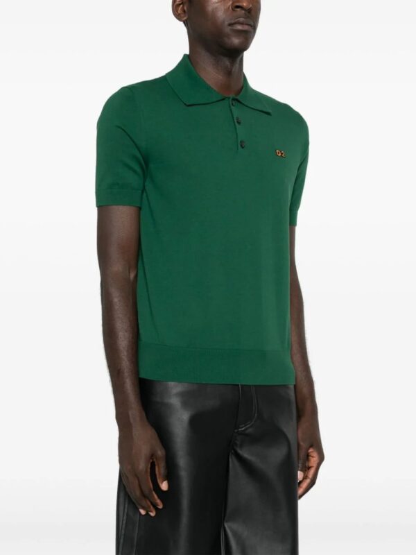 DSQUARED2  logo-embroidered cotton polo shirt - Image 3