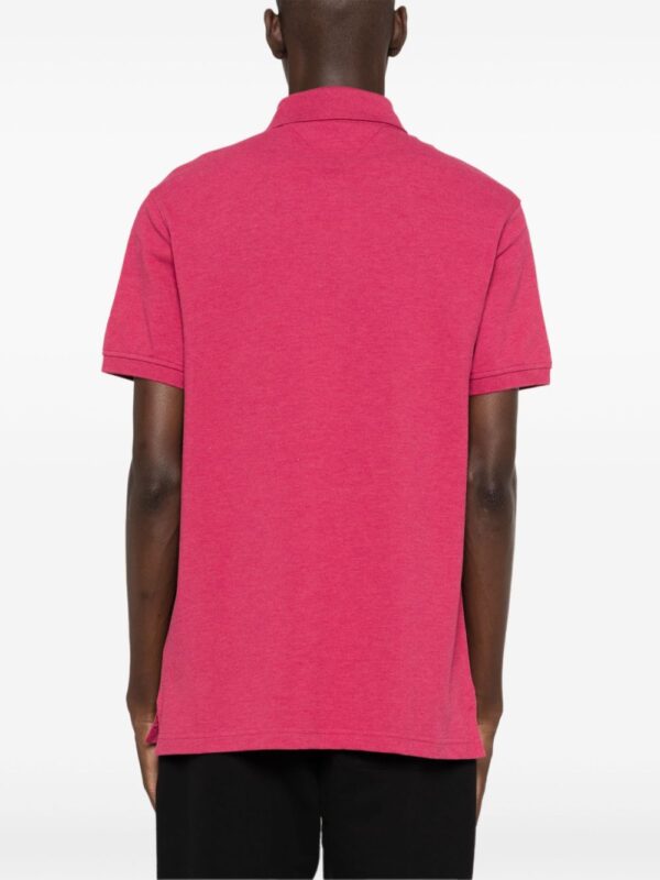 Tommy Hilfiger logo-embroidered textured-finish polo shirt - Image 4