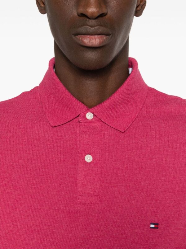 Tommy Hilfiger logo-embroidered textured-finish polo shirt - Image 5