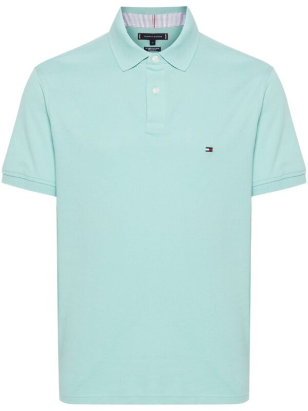 Tommy Hilfiger logo-embroidered piqué polo shirt