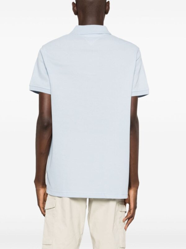 Tommy Hilfiger logo-embroidered textured-finish polo shirt - Image 4