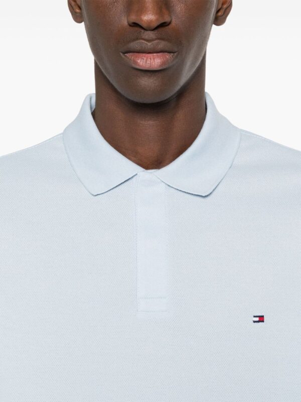 Tommy Hilfiger logo-embroidered textured-finish polo shirt - Image 5