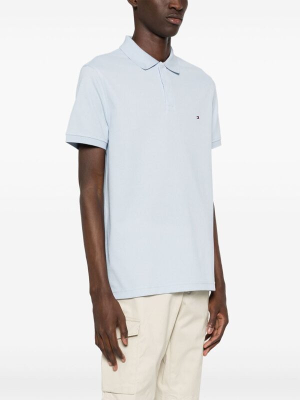 Tommy Hilfiger logo-embroidered textured-finish polo shirt - Image 3