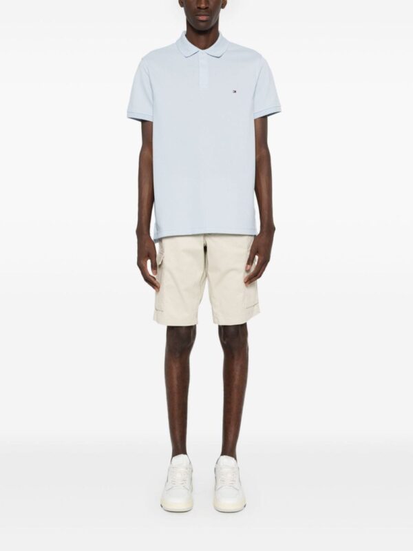 Tommy Hilfiger logo-embroidered textured-finish polo shirt - Image 2