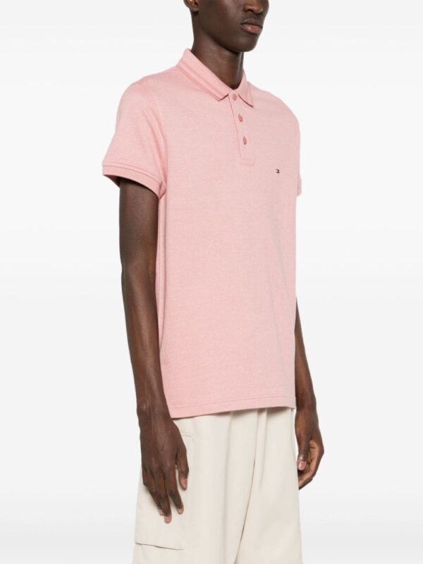 Tommy Hilfiger logo-embroidered organic cotton polo shirt - Image 3