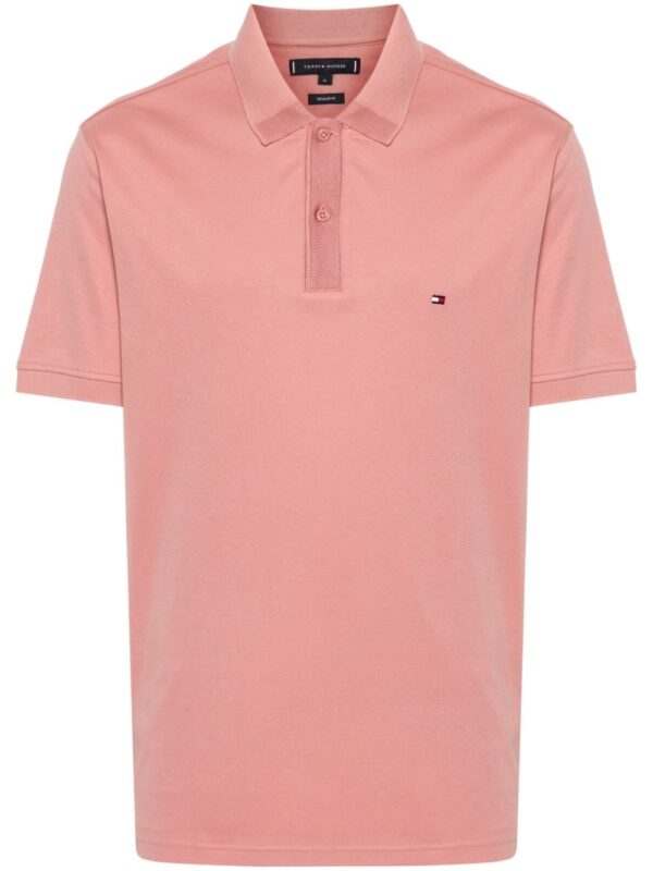 Tommy Hilfiger logo-embroidered organic cotton polo shirt