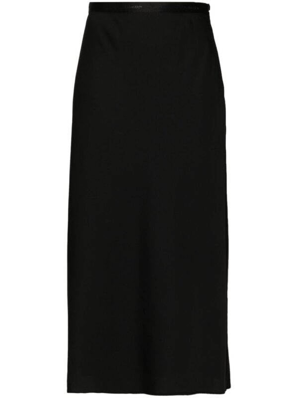 Calvin Klein  logo-waistband midi skirt