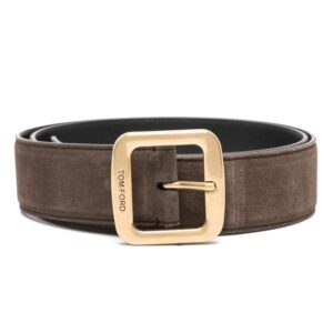 Louis Vuitton leather buckle belt