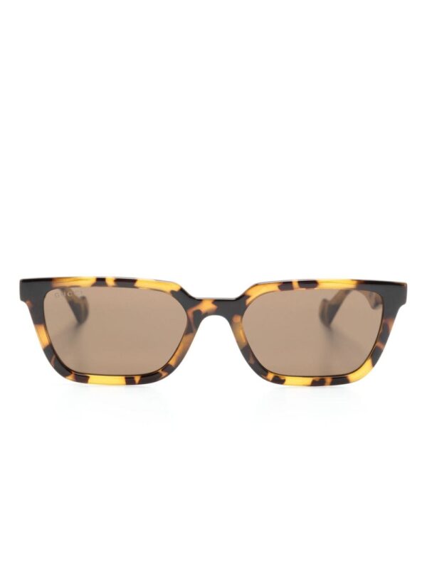 Gucci Eyewear tortoiseshell rectangle-frame sunglasses