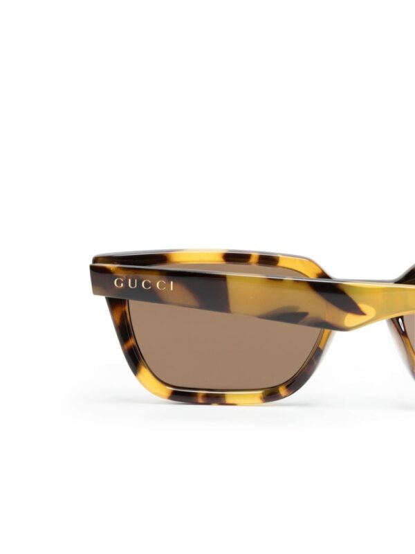 Gucci Eyewear tortoiseshell rectangle-frame sunglasses - Image 3