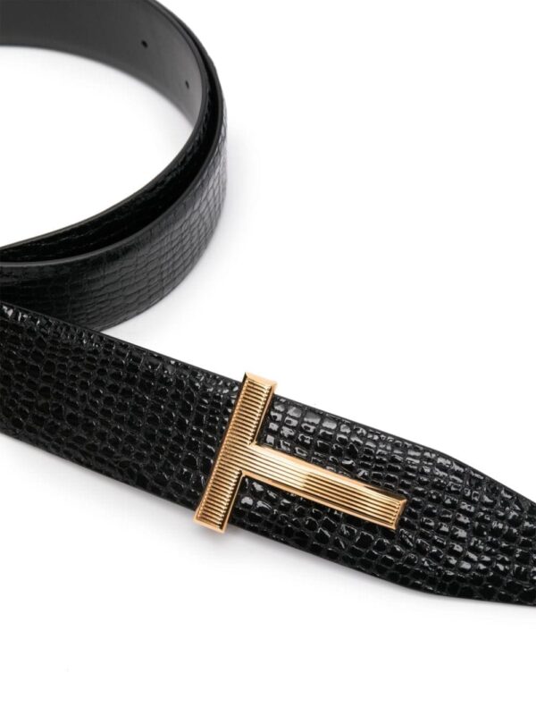 Louis Vuitton embossed-crocodile leather belt - Image 2