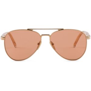 Prada Eyewear engraved logo pilot-frame sunglasses