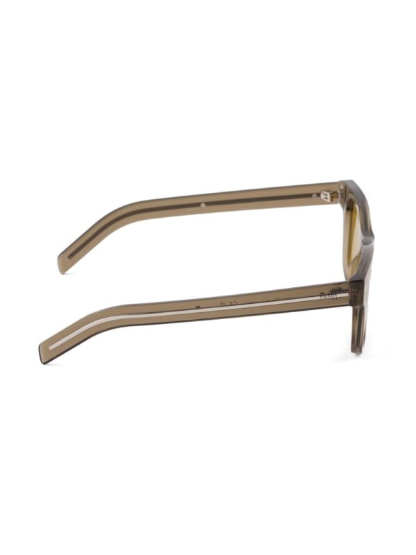 Prada Eyewear striped metal detail rectangle-frame sunglasses - Image 2