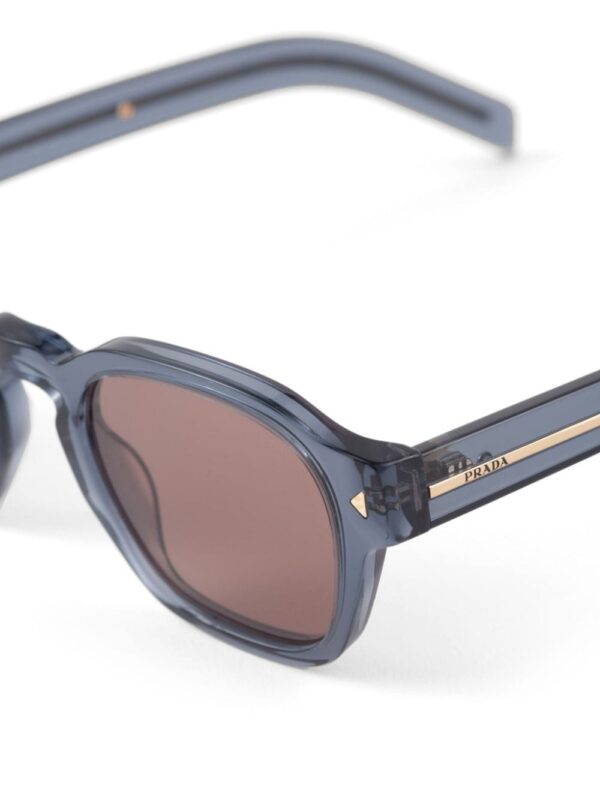 Prada Eyewear logo-striped arms square-frame sunglasses - Image 4