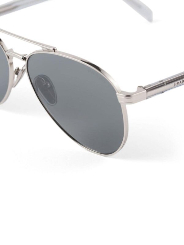 Prada Eyewear double-bridge pilot-frame sunglasses - Image 4